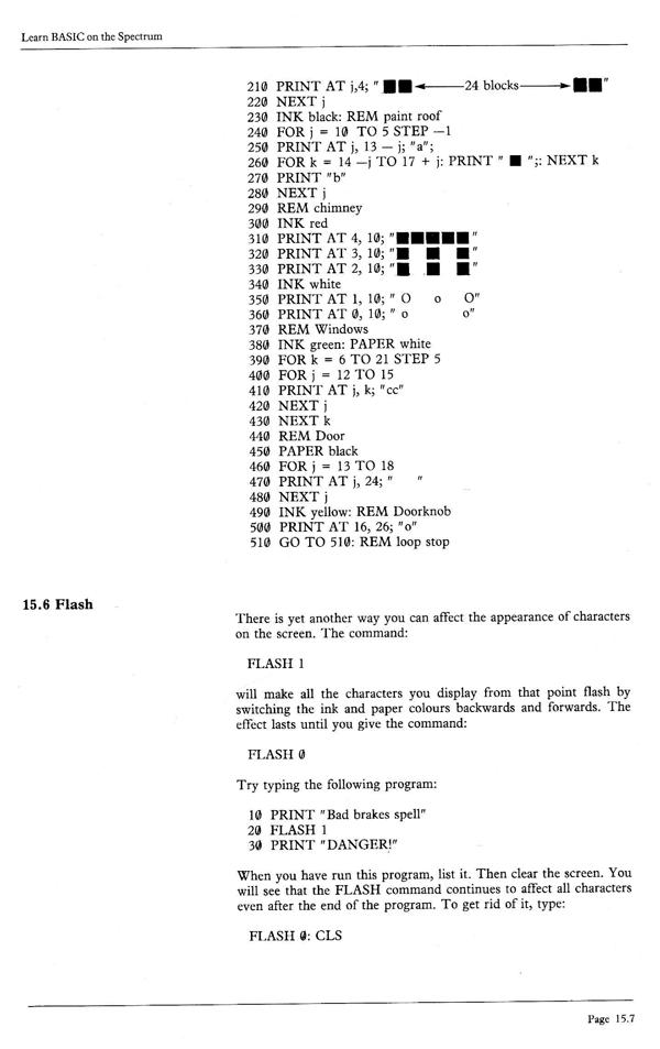 Learn BASIC on the Spectrum - Chapter 15.7