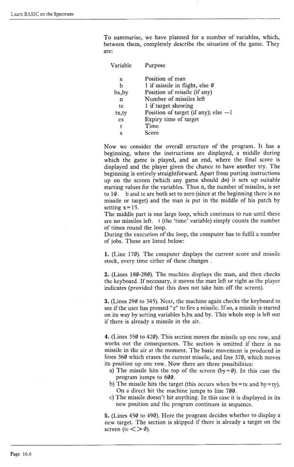 Learn BASIC on the Spectrum - Chapter 16.6