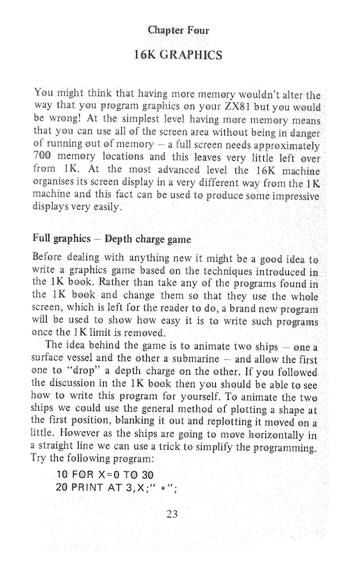The Art of Programming the 16K ZX81 - Page 23