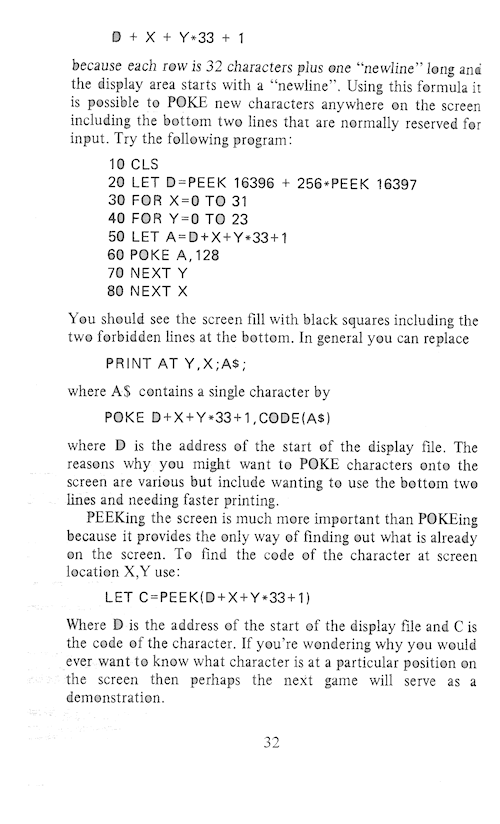 The Art of Programming the 16K ZX81 - Page 32