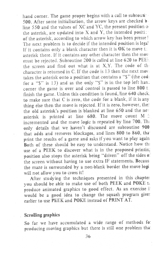 The Art of Programming the 16K ZX81 - Page 36