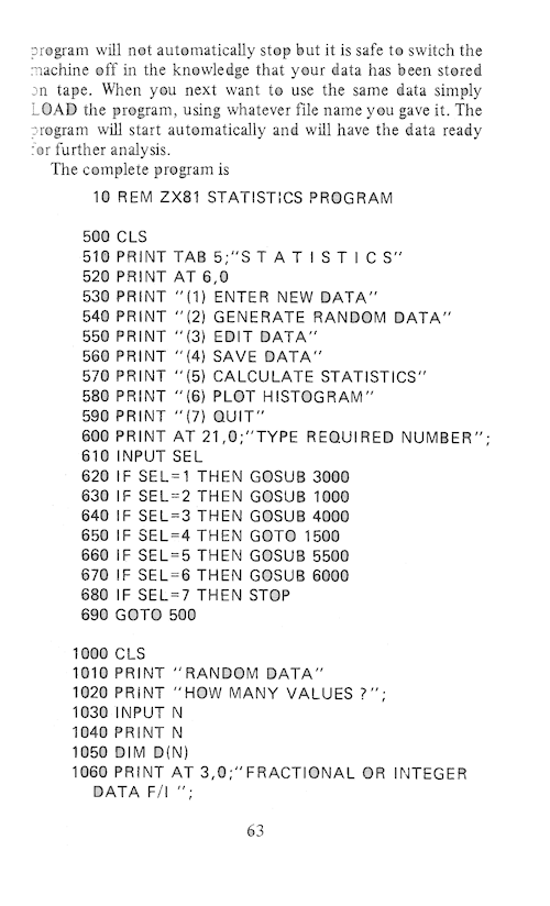 The Art of Programming the 16K ZX81 - Page 63