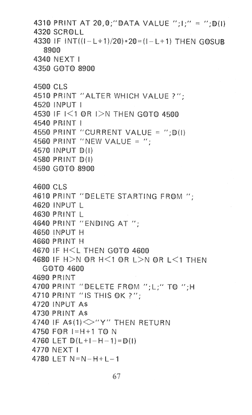 The Art of Programming the 16K ZX81 - Page 67
