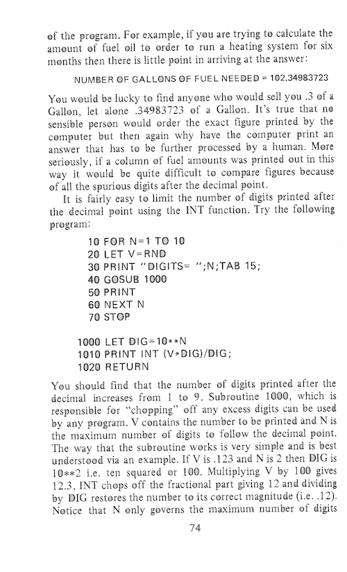 The Art of Programming the 16K ZX81 - Page 74