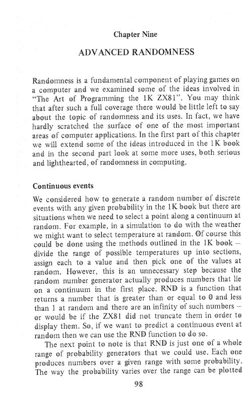 The Art of Programming the 16K ZX81 - Page 98