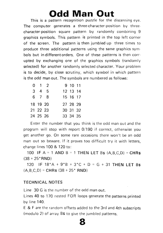 30 Programs For The ZX81 - Page 8