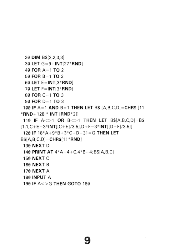 30 Programs For The ZX81 - Page 9