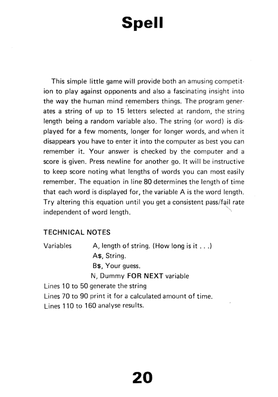 30 Programs For The ZX81 - Page 20