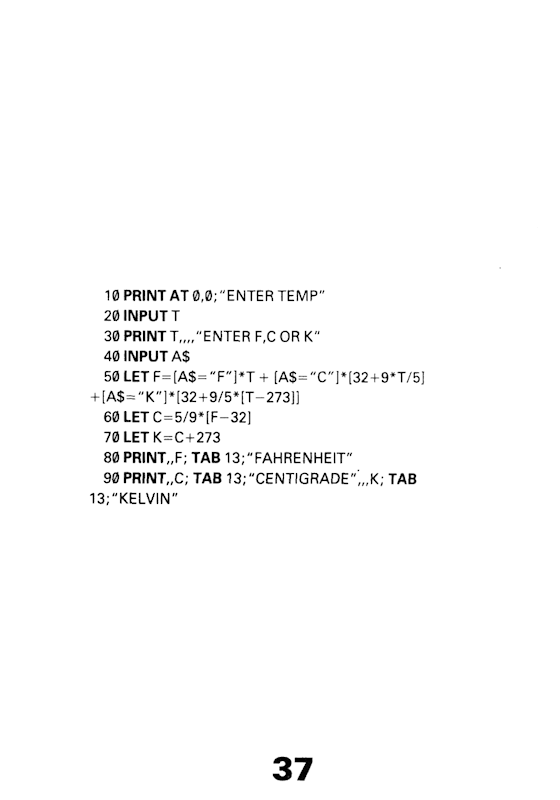 30 Programs For The ZX81 - Page 37