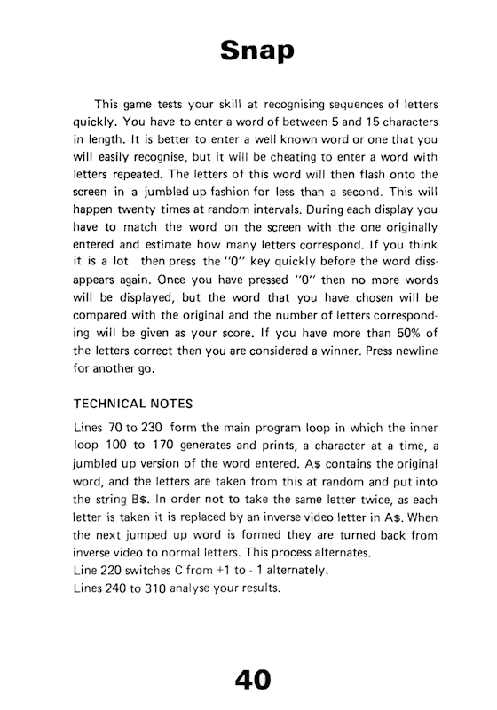 30 Programs For The ZX81 - Page 40