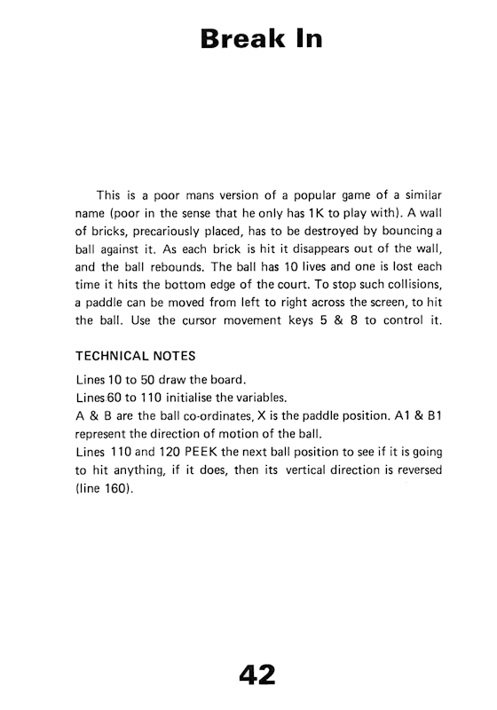 30 Programs For The ZX81 - Page 42