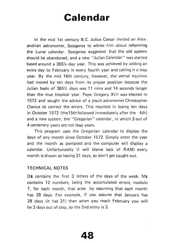 30 Programs For The ZX81 - Page 48