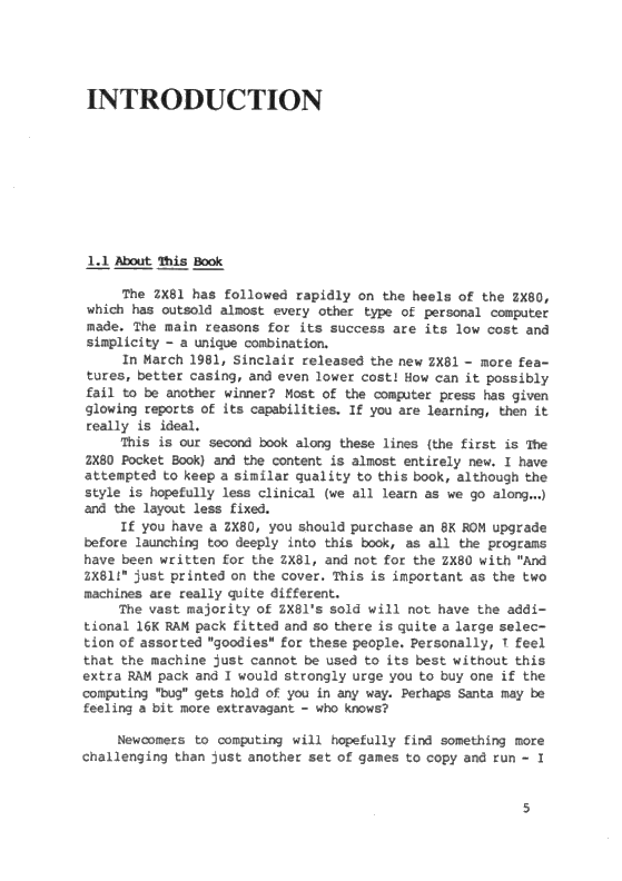 The ZX81 Pocket Book - Page 5