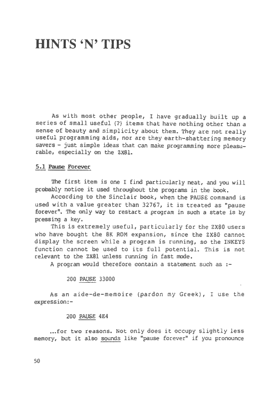 The ZX81 Pocket Book - Page 50