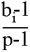 b subscript i minus 1 over p minus 1